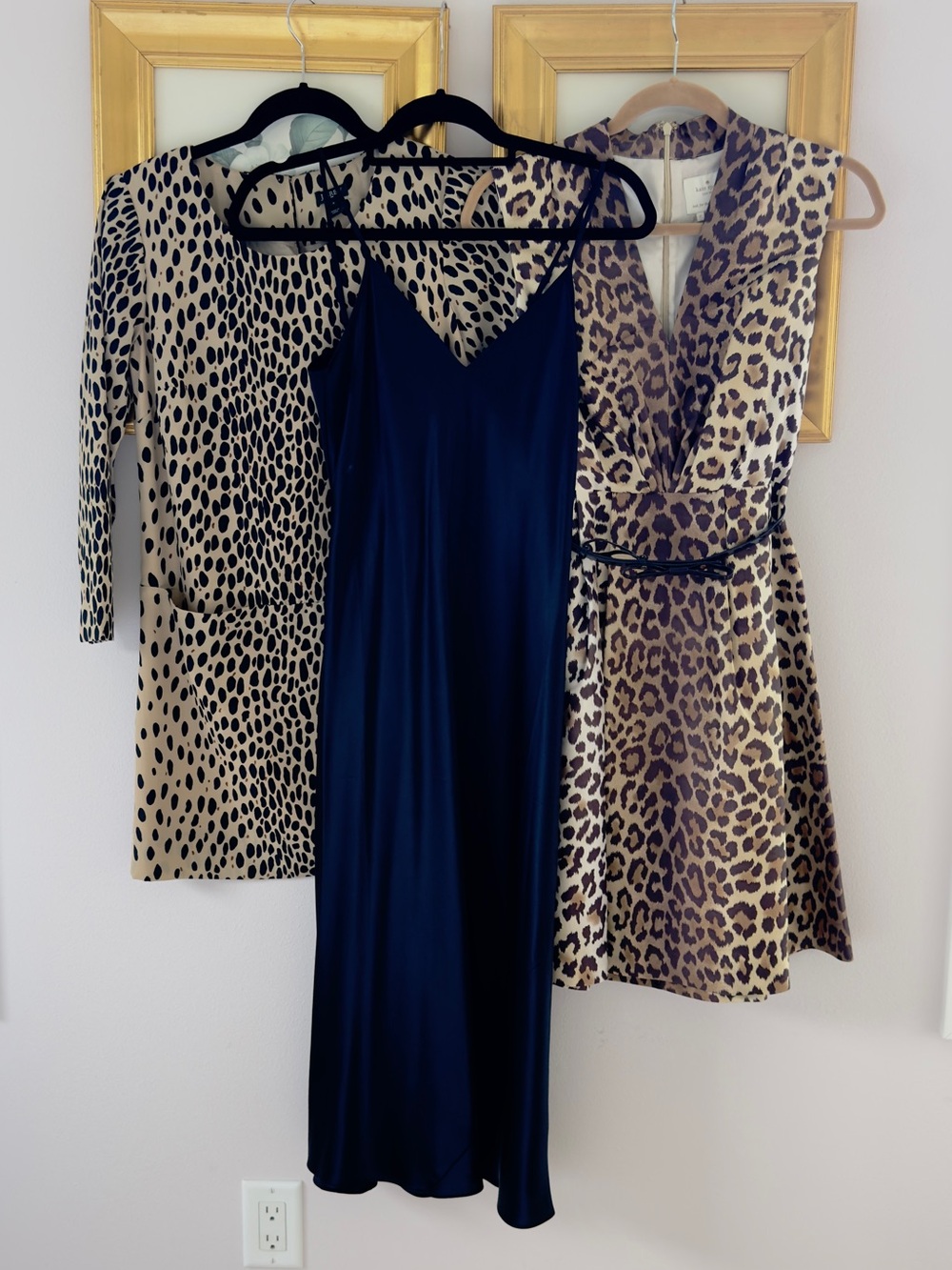 Beige and Black Animal Print Women's Top